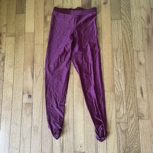 VINTAGE WEINROT ROT ISOLATIONS BY PETER STEIGBÜGEL LEGGINGS HOSE GRÖSSE MEDIUM - Bild 1 von 3