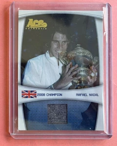 2008 Ace Authentic Rafael Nadal Match Worn Shirt Jersey Relic Swatch GOLD 24/29 - Picture 1 of 7