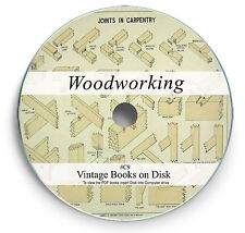 Rare Woodworking Carpentry Books on DVD - Joinery Wood Turning Lathe Carving C9