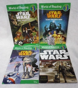 Lot Of 4 Star Wars World Of Reading Level 1 First Edition Paperback 2015 - Picture 1 of 13