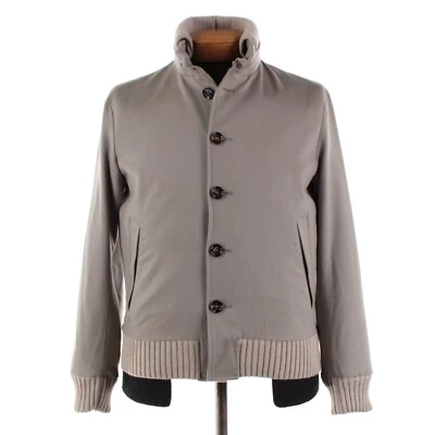 Kired Kiton NWT Ronde Wool Jacket w/ Removable Collar Size 48 (S US) In Beige - Image 1 of 4