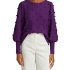 Lilly Pulitzer Kippa Pom Pom Sweater Purple Berry size XXS NWT