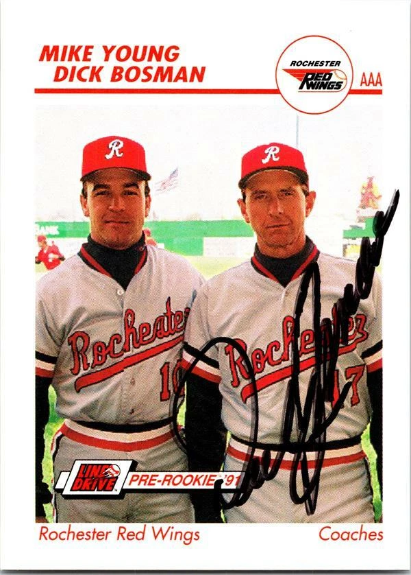 Dick Bosman autographed Baseball Card Rochester 1991 Impel Pre Rookie #475 black - Image 1 of 1