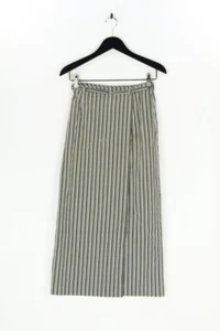 KENZO JUNGLE Skirt Bouclé Stripes Wrap Effect D 36 ecru - Bild 1 von 4