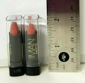 2 pk IMAN Luxury Matte Lipstick FATE (Mini Size) - Picture 1 of 4