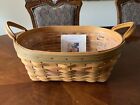 Longaberger 2001 Large Autumn Reflections Daily Blessings Basket W/Protector