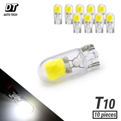 Syneticusa T10 194 168 LED White Bulbs Combo Interior / License Plate x10 - Image 1 of 4