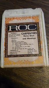 Roc 8 Track Carpenters Rainy Days And Mondays Untested - Picture 1 of 1