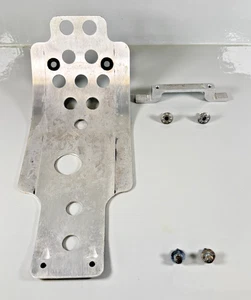 Works Connection Skid Plate Silver Aluminum Kawasaki 2019-2024 KX250 450 F X SR - Picture 1 of 21