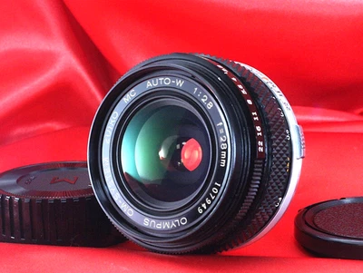 [Exc+5] Olympus OM-System ZUIKO MC Auto-W 28mm f/2.8 MF Prime Lens  From JAPAN - Image 1 of 4