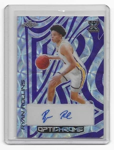 RYAN ROLLINS 2022-23 Leaf Optichrome Kaleidoscope Purple RC Auto 5/5 #BA-RR1 NBA - Picture 1 of 2