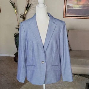 Blazer azul para mujer Talbots talla 14 - Imagen 1 de 11