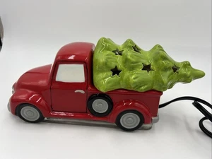 Scentsy Red Pickup Truck & Weihnachtsbaum Wachswärmer - Bild 1 von 11