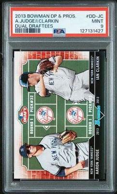 2013 Bowman Prospects Aaron Judge/Ian Clarkin Yankees #DDJC PSA 9 - Image 1 of 2