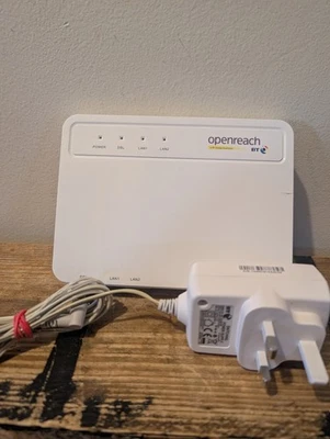 Módem de fibra BT Openreach Huawei EchoLife HG612 FTTC VDSL incluyendo fuente de alimentación - Imagen 1 de 4