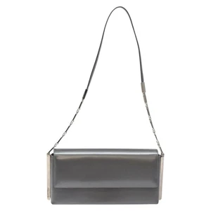 Salvatore Ferragamo Silver Patent Leather shoulder - Picture 1 of 10