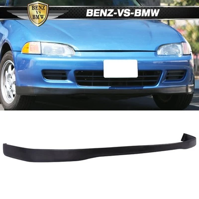 Fits 92-95 Honda Civic EG Coupe Hatchback Front Bumper Lip OE Style Spoiler PU — 第 1/4 张图片