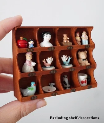 Lovely Puzzle Kit 1/12 Scale Dollhouse Miniatures Old Shelf Furniture Unfinished - Image 1 of 4