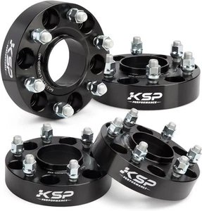 KSP 6X5.5 Wheel Spacers for Silverado 1.5"-6x5.5-4pcs, black - Picture 1 of 9