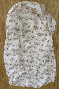 Klassisches Pooh Spannbettlaken Rosa Pooh & Ferkel Baby Mädchen - Bild 1 von 5