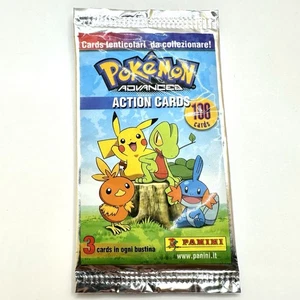 2004 Pokemon Panini Action Cards Advanced Booster Pack Lenticular Sealed Neu - Bild 1 von 2