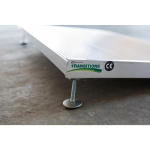 TRANSITIONS Aluminum Threshold Ramp with Adjustable Height up to 5.875 In., 3... - Picture 1 of 12