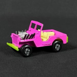 Matchbox Superfast No. 2 Jeep Hot Rod Pink & Green 1971 vintage metal die cast - Picture 1 of 7