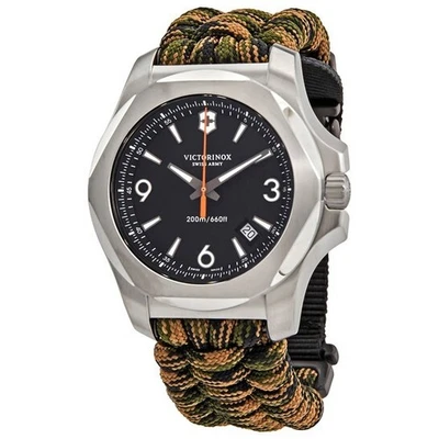 Victorinox INOX Autumn Spirit Quartz Black Dial Men's Textile Watch 241894 - Image 1 of 4