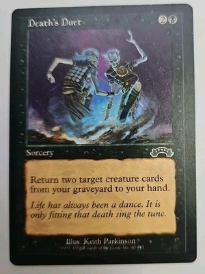 MTG Magic The Gathering Card Death's Duet Sorcery Black Exodus  - Image 1 of 2