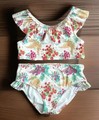 Bikini Janie&Jack Niñas Natación 2 Piezas Flor Flor, Multicolor 10, Niño Foto 1 de 4