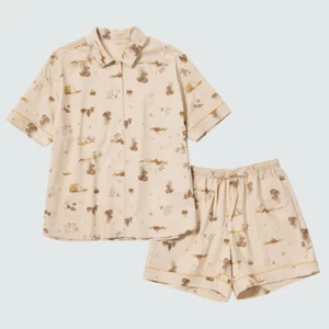 Disney Winnie the Pooh Pajama Shirt Shorts Set Women’s Size XL E. H. Shepard - Picture 1 of 12