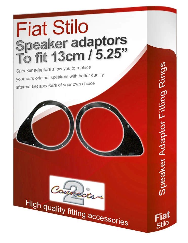 Fiat Stilo speaker adapter pods Rear Door 17cm 6.5” fitting rings adaptors - Image 1 of 1