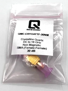 Nichtmagnetischer kristalliner Quarz Kryogendämpfer, 30 dB Dämpfung - Bild 1 von 4