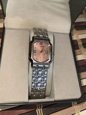 Roven Dino AZZA MENS WATCH Swiss quartz Sapphire Crystal-ORANGE face NEW - Image 1 of 4