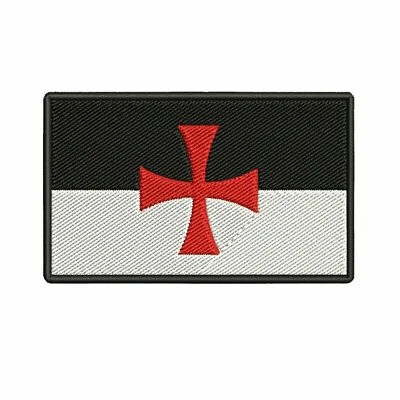 KNIGHTS TEMPLAR ARMOR iron-on PATCH embroidered CRUSADES RELIGIOUS MILITARY - Image 1 of 4
