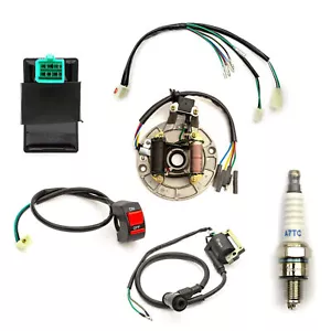Stator Wiring Loom On Off Switch Coil CDI Plug Kit 110cc 125cc 140cc Pit Bike - Picture 1 of 7