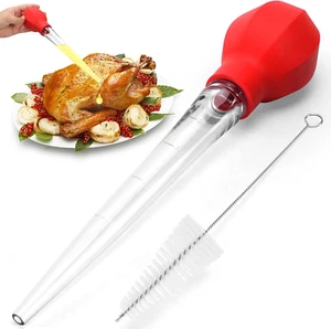 Large Turkey Baster with Cleaning Brush - Premium Baster Tool for Cooking - Picture 1 of 12