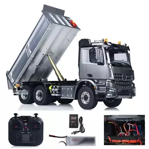 Metal Chassis Model RTR 1/14 RC Hydraulic RC Dumper 2Speed Tipper 3Axles NOLock - Picture 1 of 16