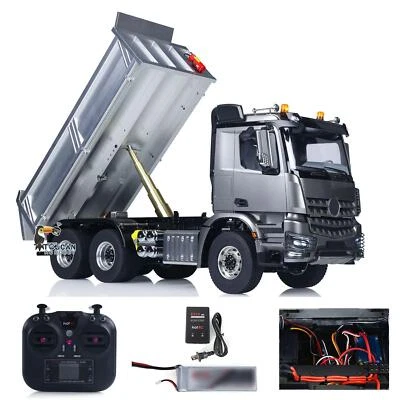 Metal Chassis Model RTR 1/14 RC Hydraulic RC Dumper 2Speed Tipper 3Axles NOLock  - Image 1 of 4