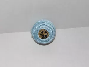 DMC 827 Pearl Cotton Ball Size 5 Blue 48M/52.49 yards - Picture 1 of 1