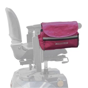 Saddle Bag for Mobility Scooter, Wheelchair, and Power Chair (Small, Berry) - Picture 1 of 9