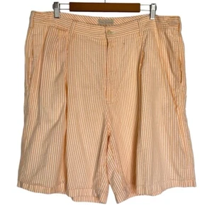 Herren Shorts Gr. 38 Baumwolle Orange Plissee James Tattersall - Bild 1 von 22