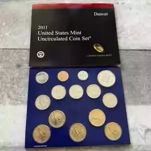 2011 P & D US Mint Set Uncirculated 28 Coins OGP Original Mint Packaging (O) - Picture 1 of 1