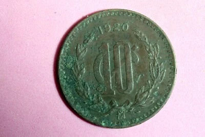 ESTATE FIND 1920 - MEXICO Ten Centavos!!  #N05625 - Image 1 of 2