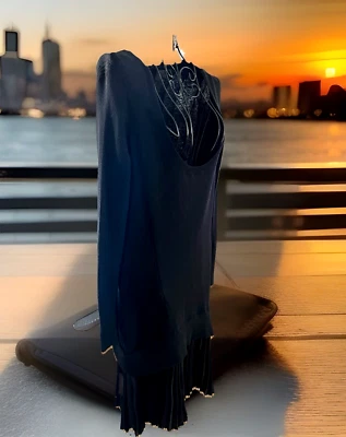 VICTORIA'S SECRET Kiss of Cashmere Hi Lo Scoop Neck Lg Sleeve Sweater Dress SZ L - Image 1 of 4