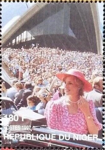 Niger #YT973 MNH 1997 Princess Diana front crowd [945b Mi1434] Cover