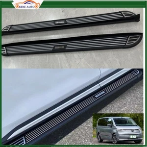 Running Boards Side Steps Pedals Nerf Bars Fits for Volkswagen Multivan T7 2022+ - Picture 1 of 8