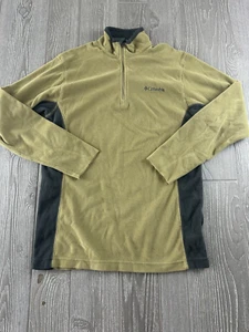 Columbia Womens 1/4 Zip Fleece Pullover Size XS Green - Picture 1 of 9