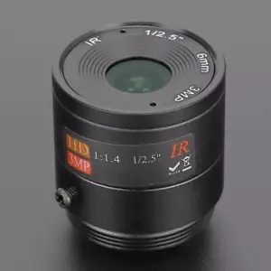 6mm 3MP HD F1.4 1/2.5 CS Mount Security CCTV Lens Camera Lens for Camera - Picture 1 of 9