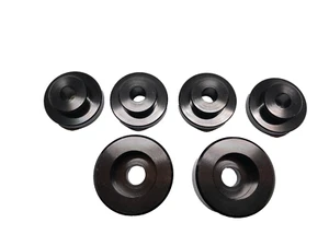 Polypro Rear Diff Mount Kit 6pcs black for Nissan 240SX S13, S14 (1989-1998) - Picture 1 of 7